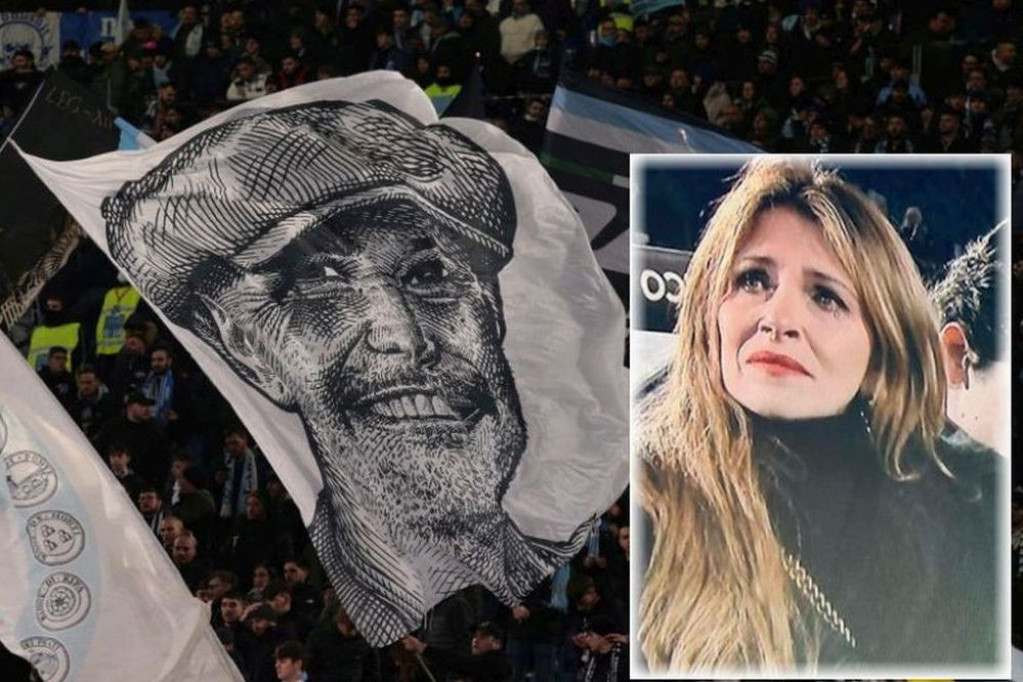 Siniša je ovo zaslužio: Navijači Bolonje i Lacija ujedinjeni, Arijana zaplakala pred punim stadionom (video)