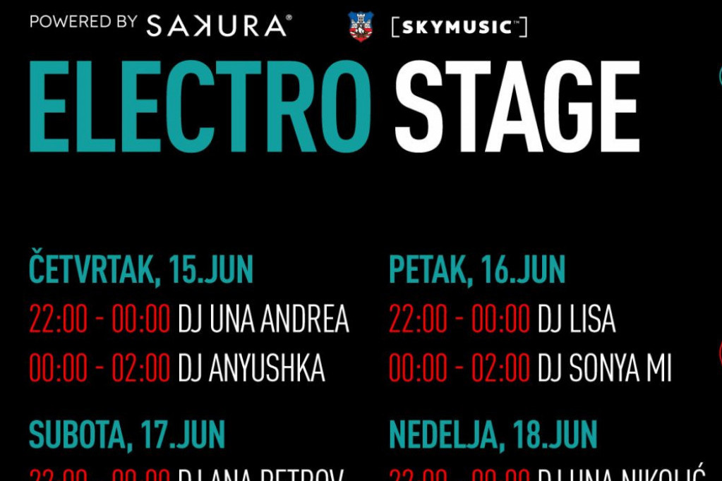 Najbolji elektro vajbovi na Belgrade Beer Fest-u: Otkriveni izvođači na Electro stage-u by Sakura i tačna satnica nastupa